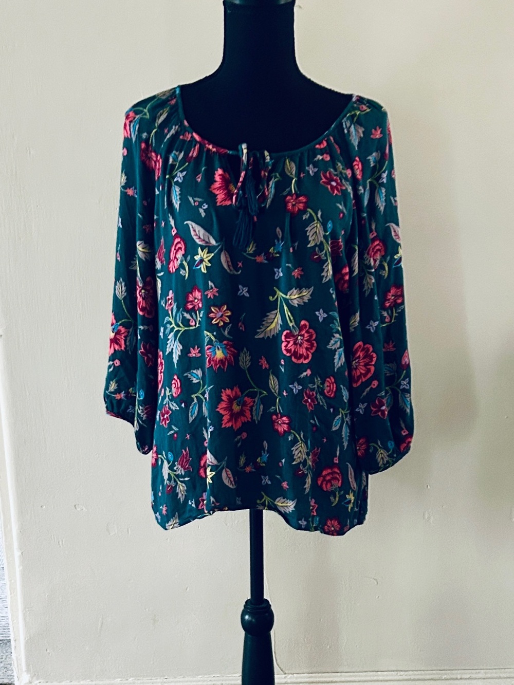 Grace & Lace Floral Peasant Top